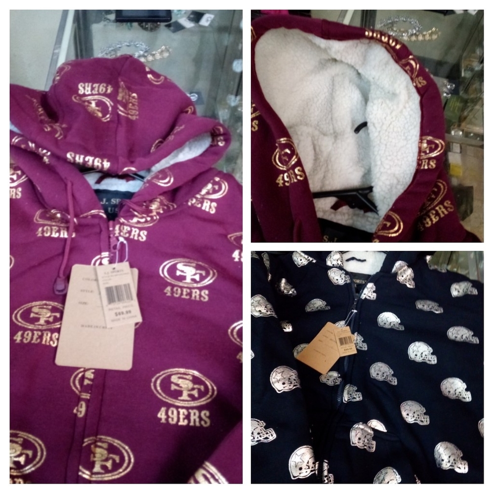 RAIDERS.  NINER HOODIES